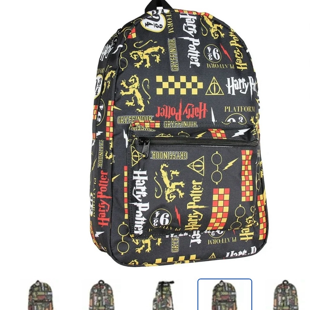 # 0814+ Warner Bros. Black and Gold Harry Potter Backpack - Picture 5 of 12